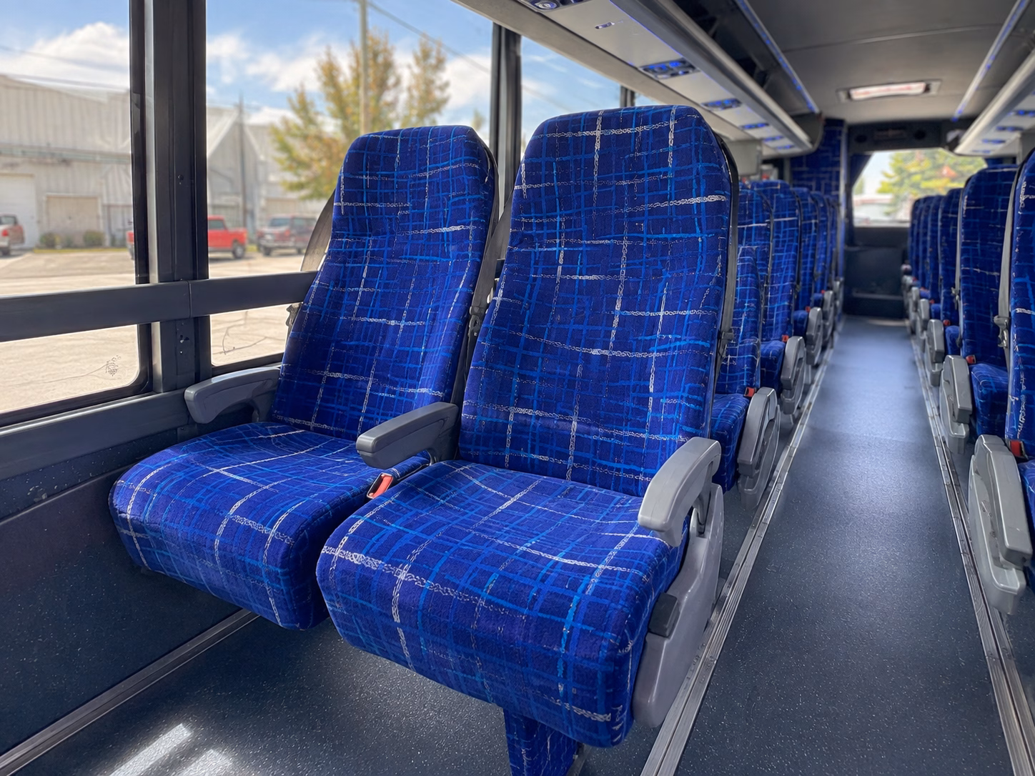 chandler charter bus rental interior